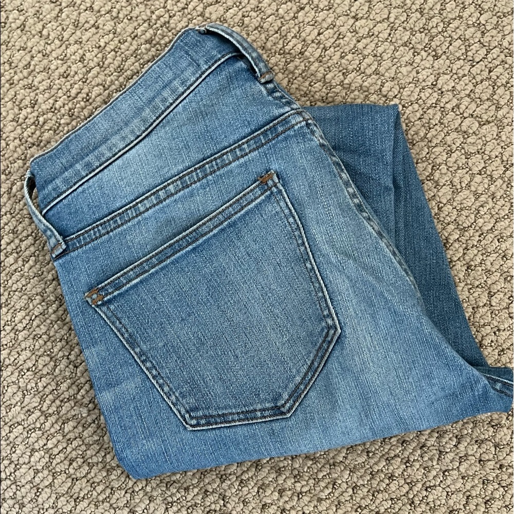 Madewell 9” high rise skinny ripped jeans